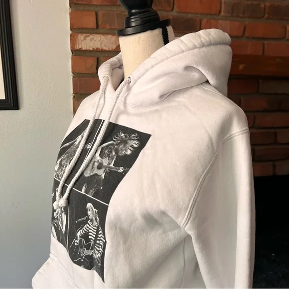 Taylor Swift The Eras Tour 2023 Collage White Hoodie Sweatshirt Sz S - Picture 6 of 9